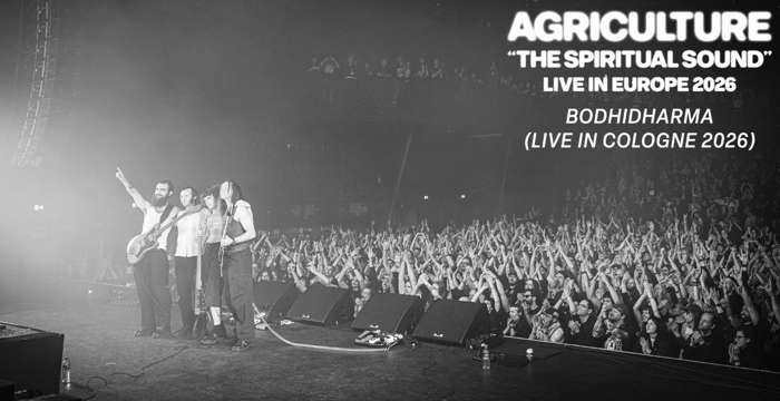 Agriculture saludant el públic al final d'un concert, en la imatge que anuncia «The Spiritual Sound, Live in Europe 2026»