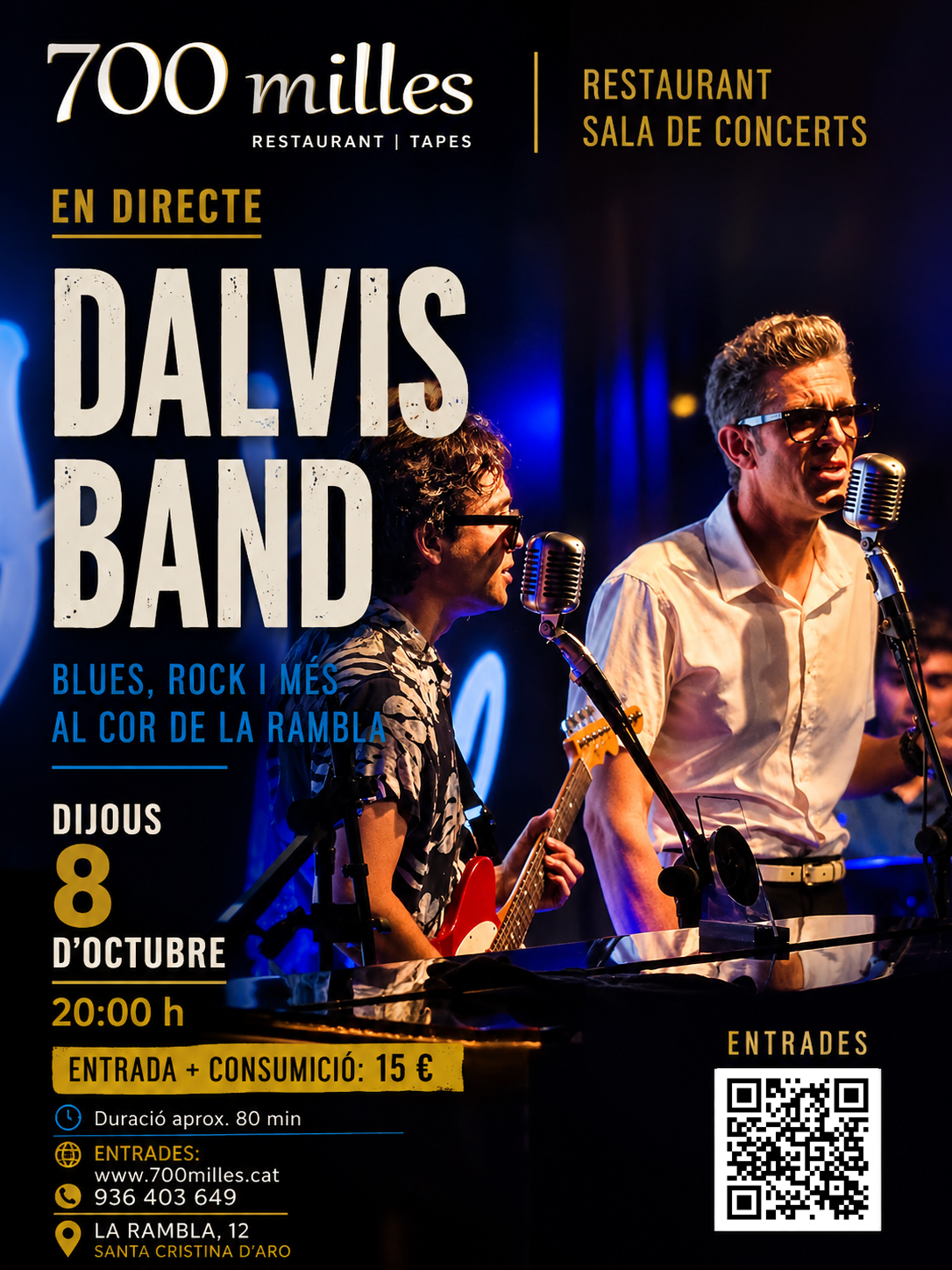 Dalvis Band - concert a 700 Milles