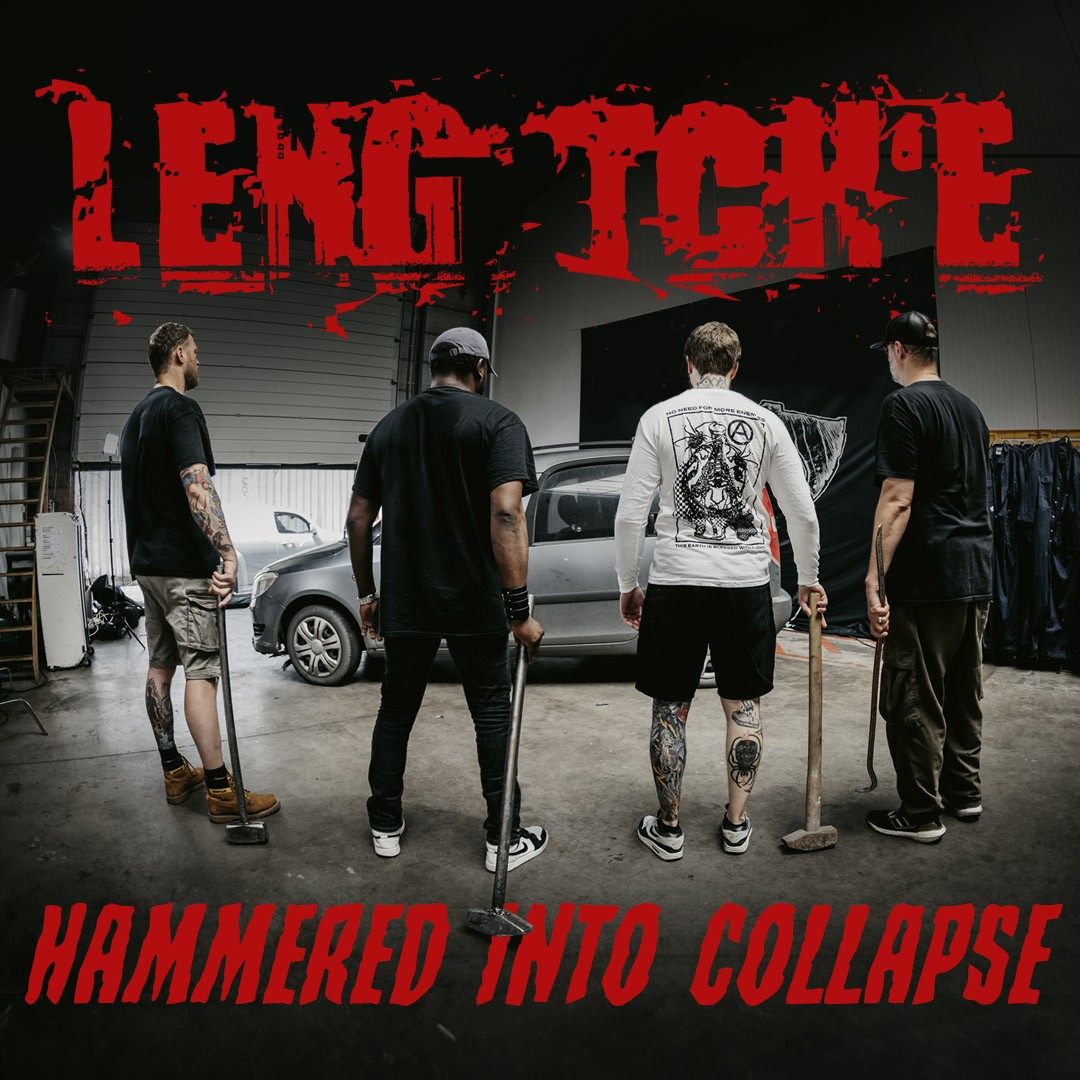 Portada de l'EP «Hammered Into Collapse» de Leng Tch'e, editat per Season of Mist
