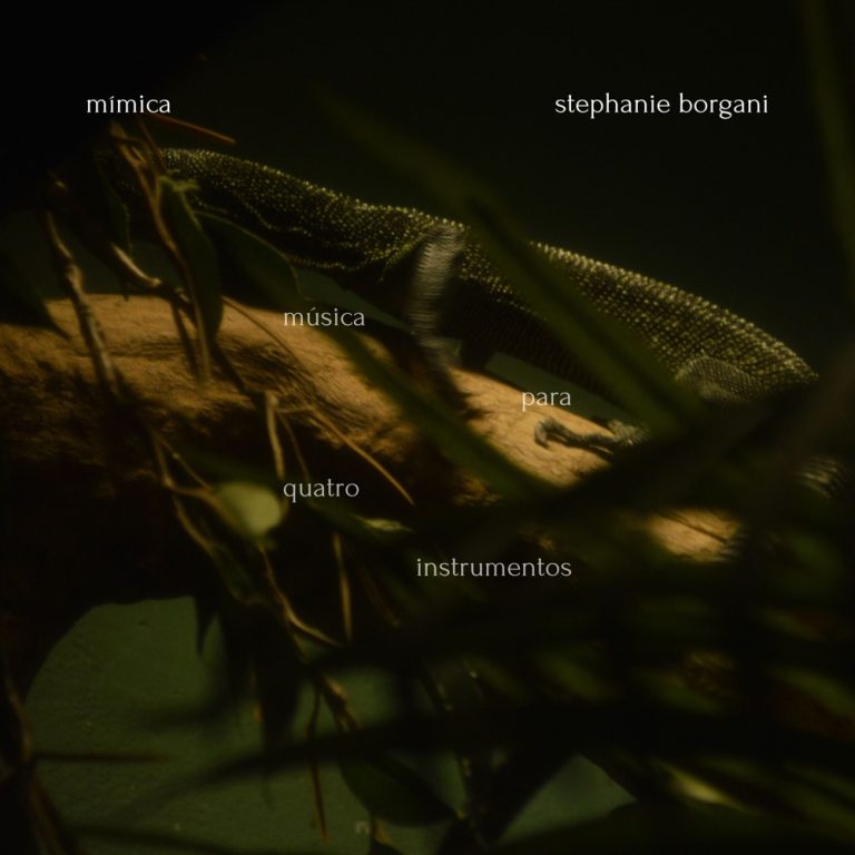 Portada de «Mímica: Música para Quatro Instrumentos», de Stephanie Borgani