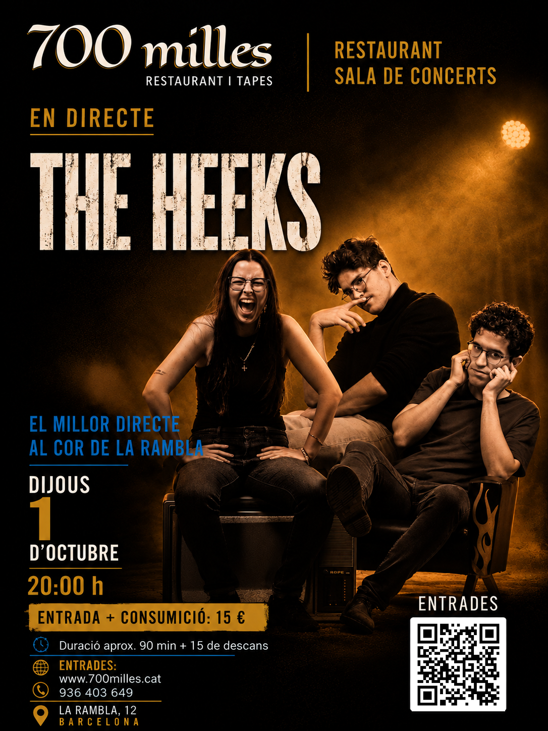 The Heeks - concert a 700 Milles