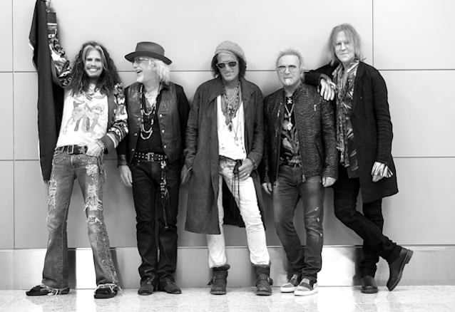 Fotografia promocional d'Aerosmith per a les dues nits del Hollywood Bowl de Los Angeles