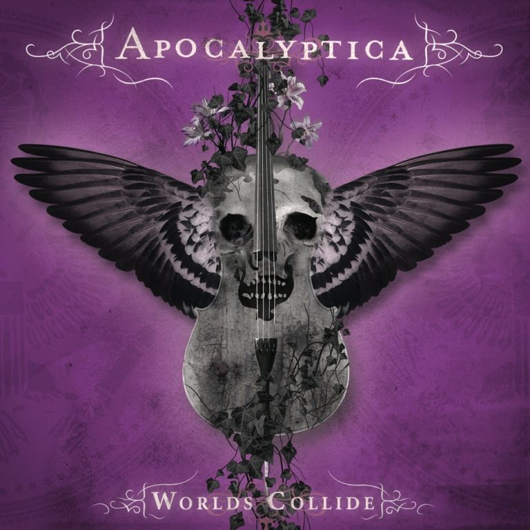 Portada de «Worlds Collide», d'Apocalyptica, el disc del 2007 que ha rebut la certificació d'or als Estats Units