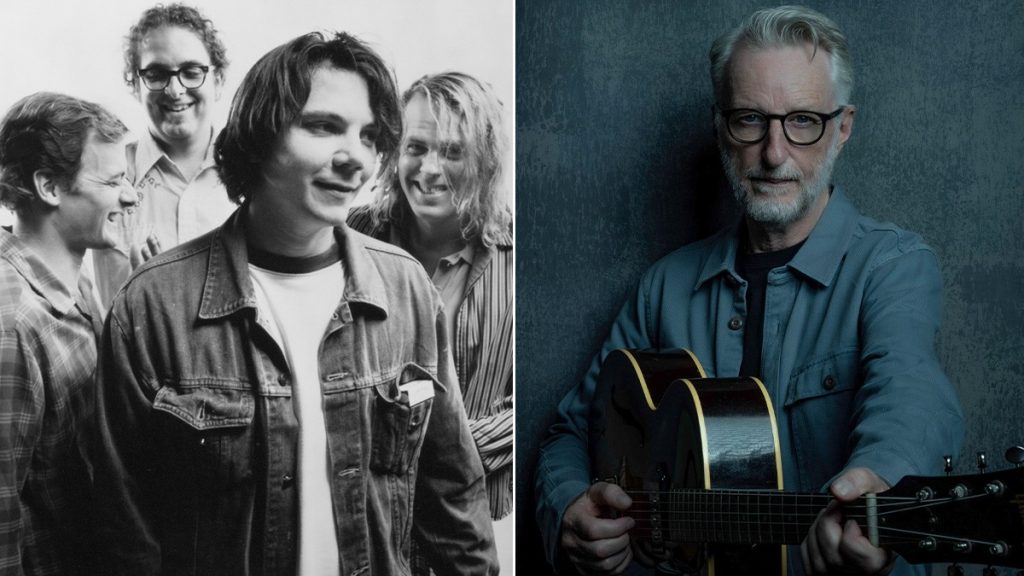 Billy Bragg i Wilco, en les fotografies promocionals de l'edició ampliada de «Mermaid Avenue»
