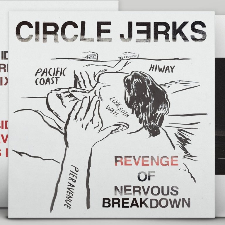 Portada de «Revenge Of Nervous Breakdown», dels Circle Jerks, amb el dibuix que Raymond Pettibon va fer per a l'EP