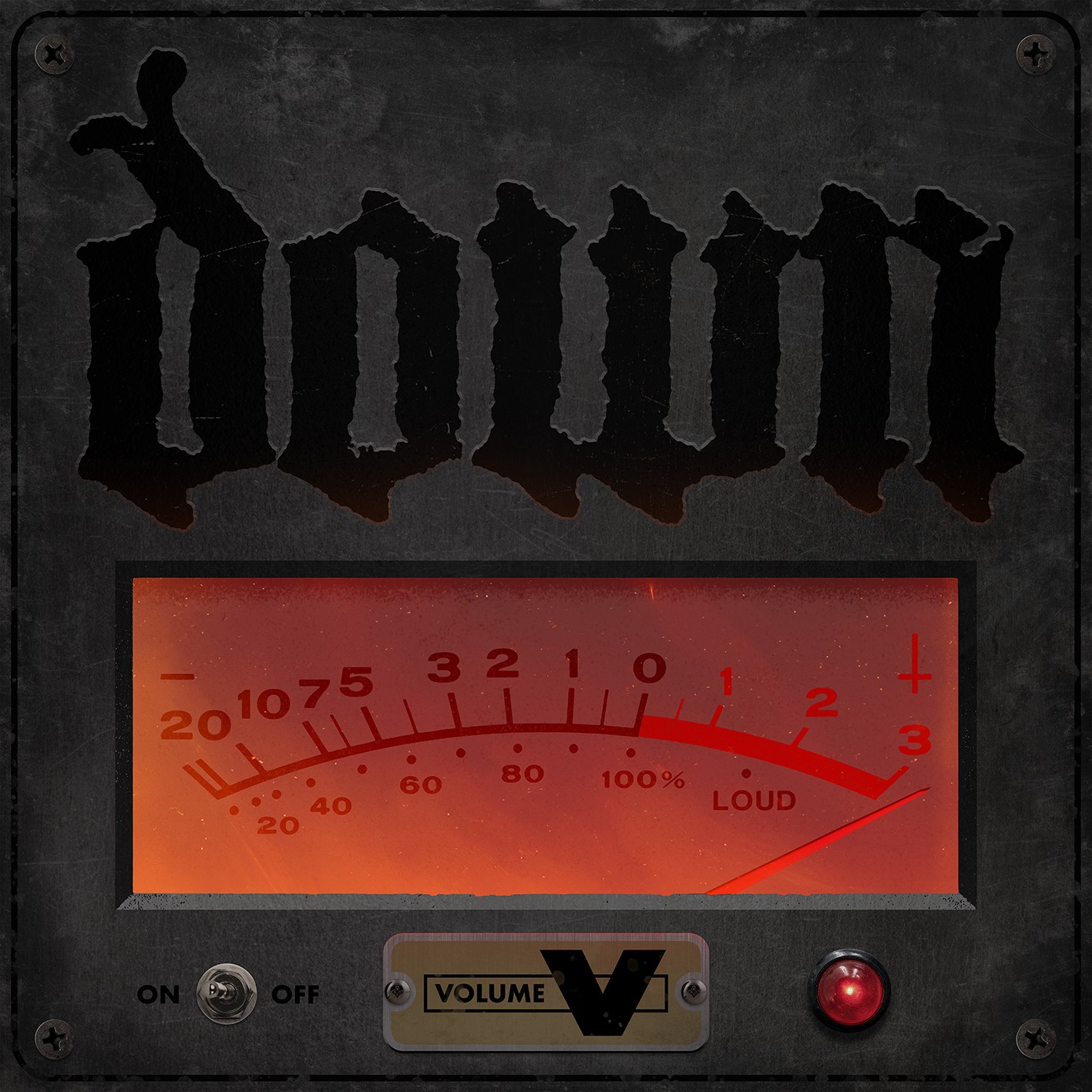 Portada de «Volume V», el quart disc d'estudi de Down, que publica Nuclear Blast el 20 de novembre del 2026