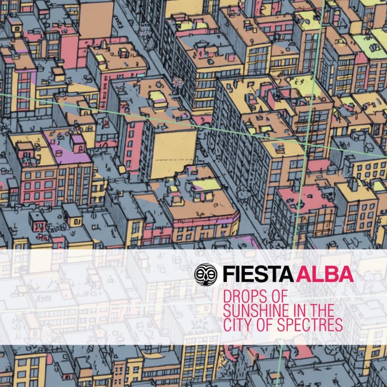Portada de «Drops of Sunshine in the City of Spectres», de Fiesta Alba