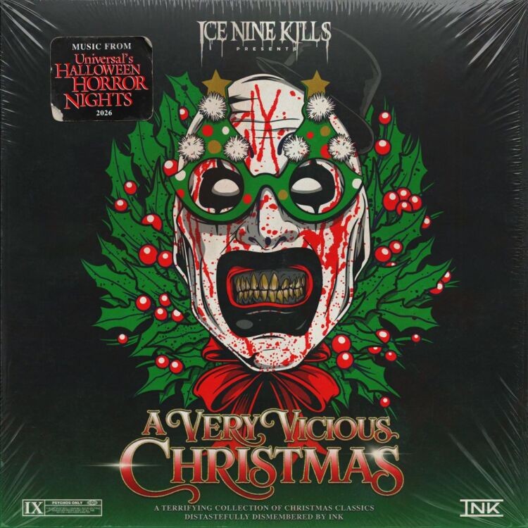 Portada de l'EP «A Very Vicious Christmas», d'Ice Nine Kills, que surt el 9 de novembre del 2026