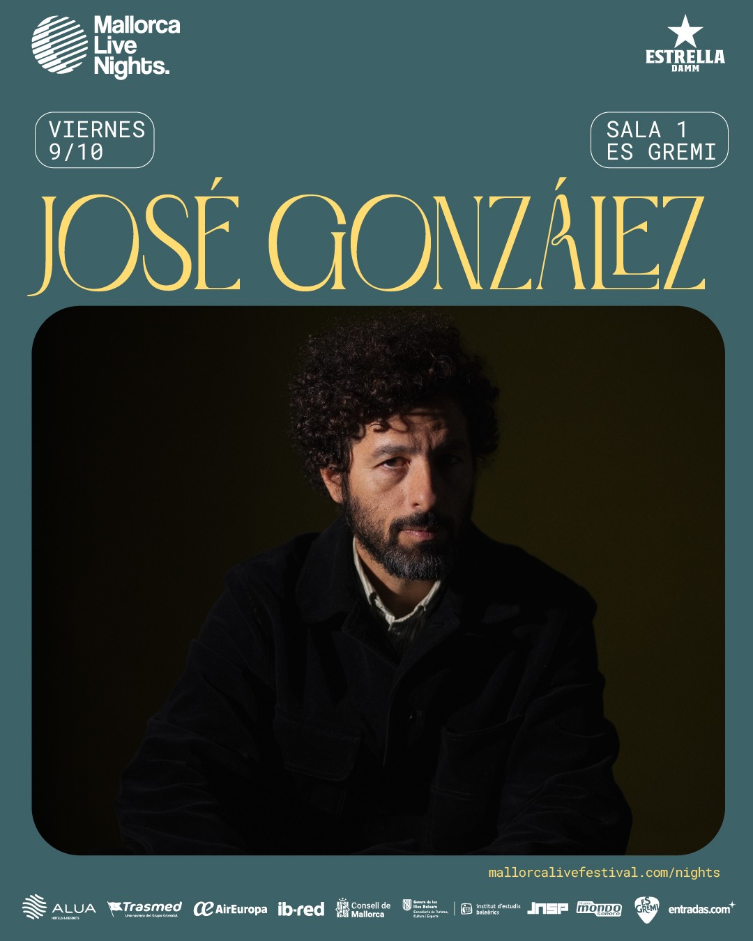 José González amb la guitarra, en la imatge de promoció de la gira del 2026