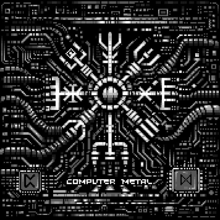 Portada de «Computer Metal», de Master Boot Record, el disc que publica el 30 d'octubre del 2026 per Metal Blade