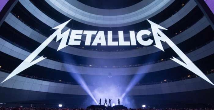 L'escenari de Metallica a l'Sphere de Las Vegas durant la residència «Life Burns Faster»
