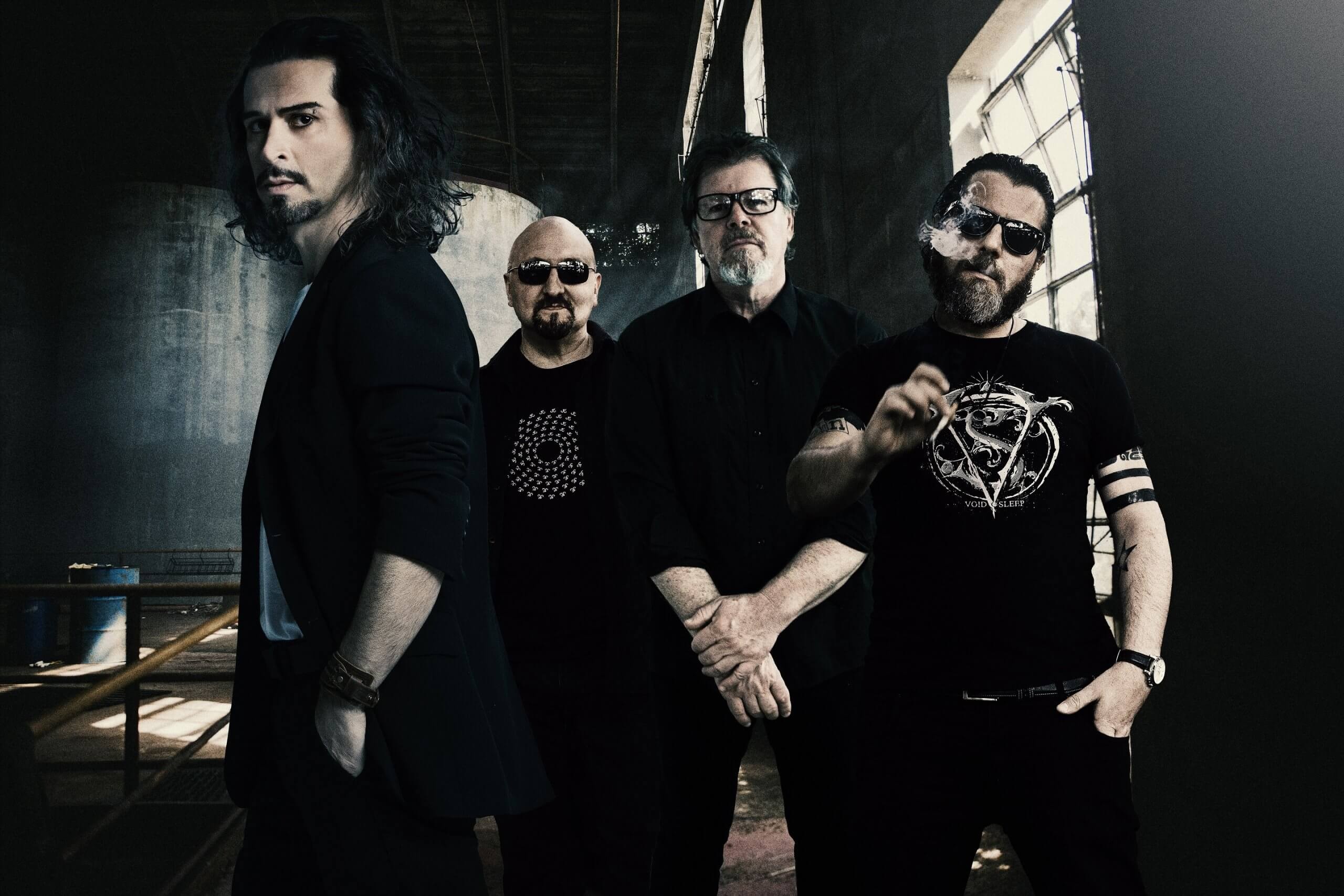 Fotografia promocional d'O.R.k., el quartet de Colin Edwin i Pat Mastelotto, a la pàgina de Kscope