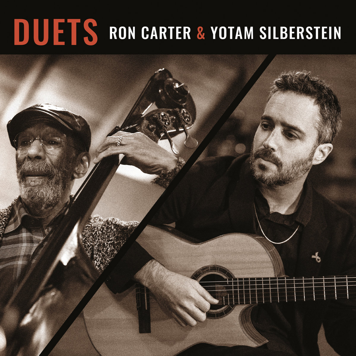 Portada de «Duets», de Ron Carter & Yotam Silberstein