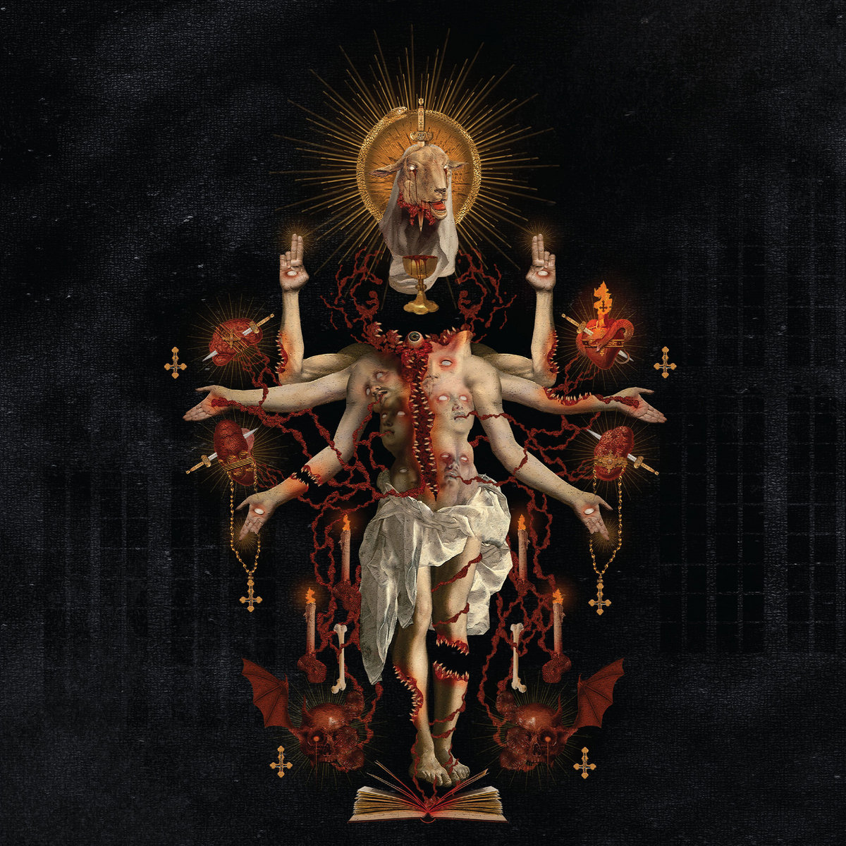 Portada de «Dead Deities», de Satanic Planet