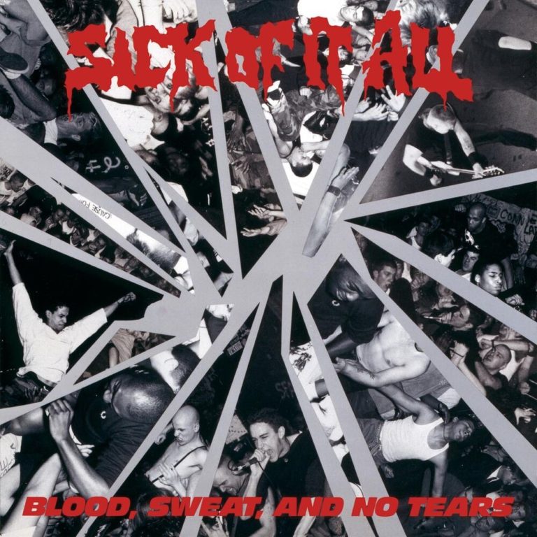 Portada de «Blood, Sweat and No Tears», el disc de debut de Sick Of It All del 1989, amb Richie Cipriano al baix