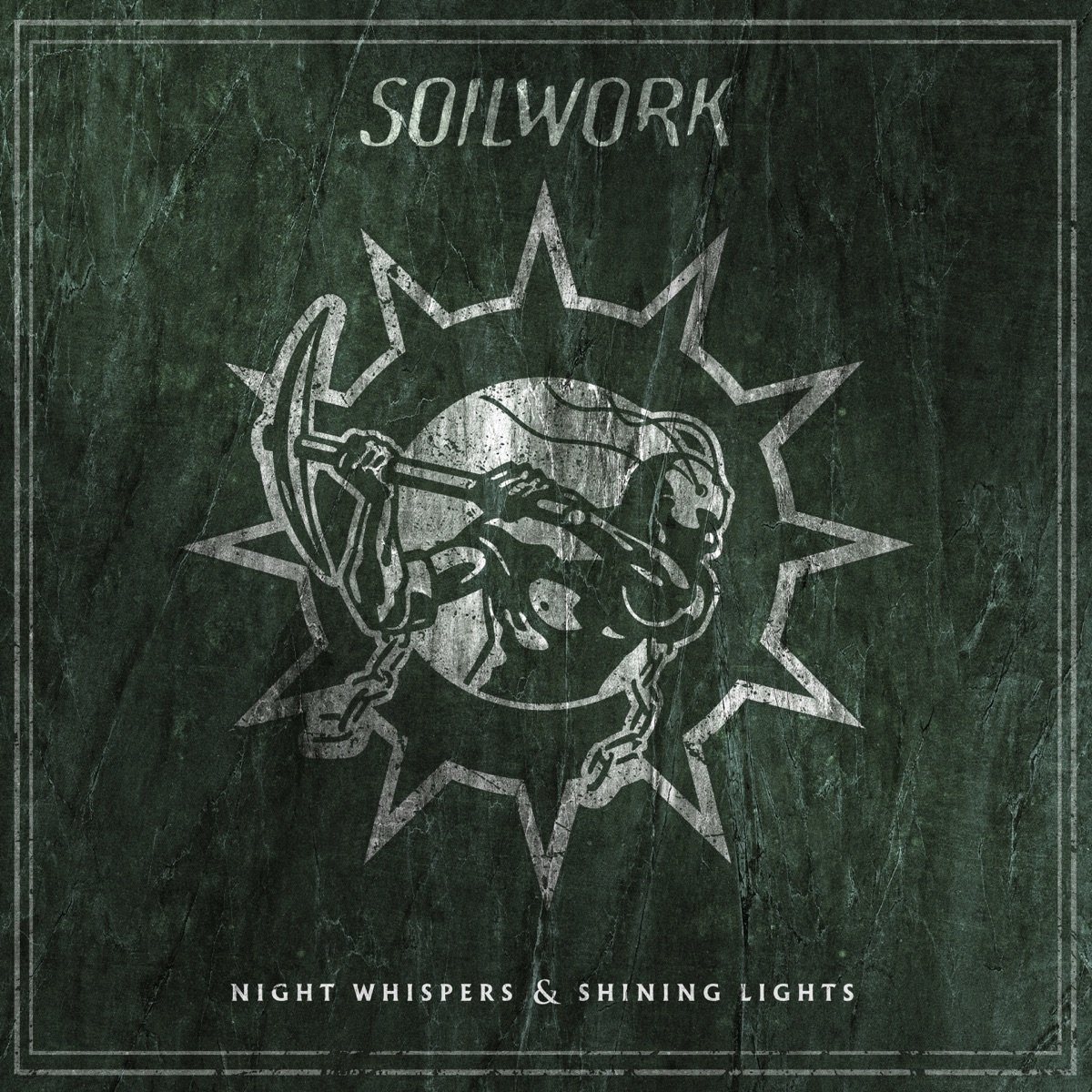 Portada del senzill «Night Whispers & Shining Lights», que Soilwork van publicar el 21 d'octubre del 2026 per Nuclear Blast