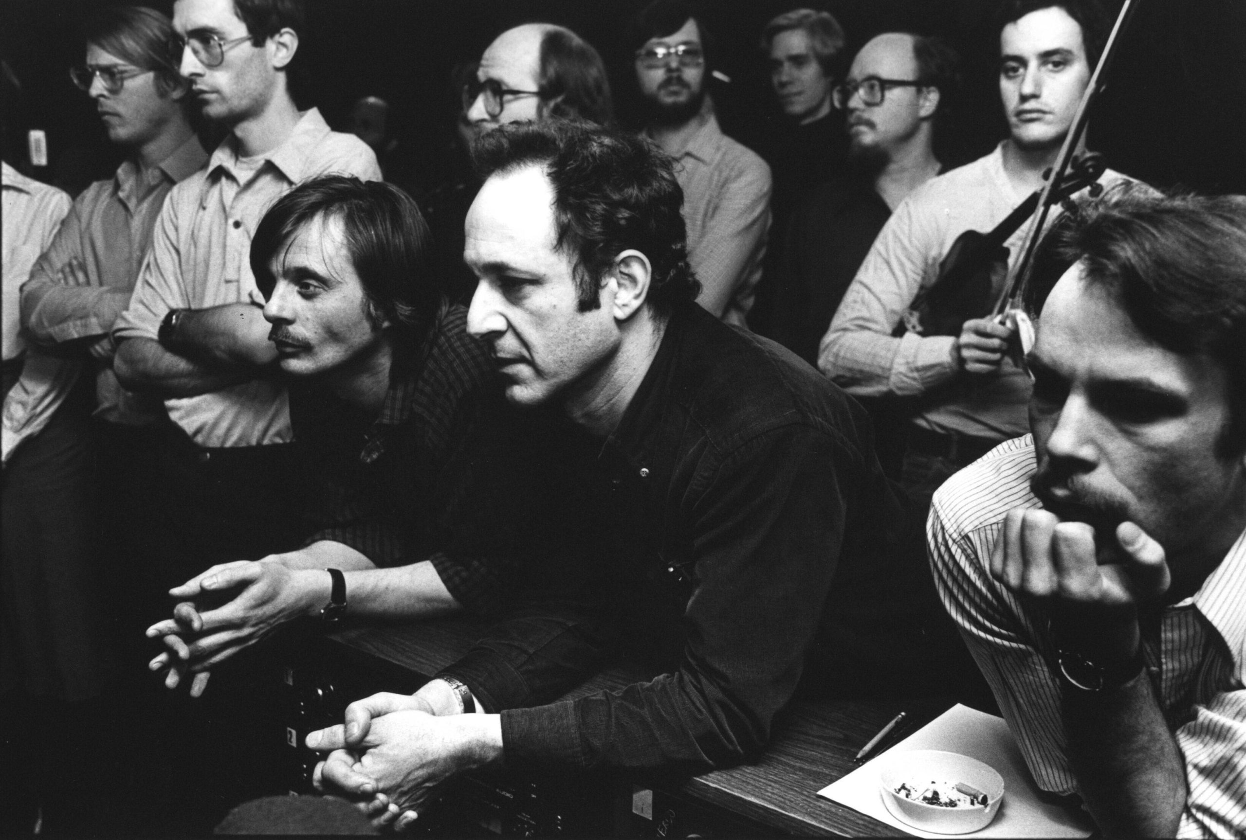 Steve Reich and Manfred Eicher in the ECM archive photograph issued with the anniversary