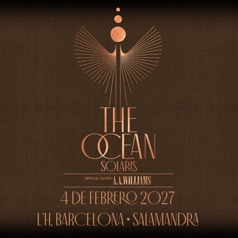 Cartell del concert de The Ocean i A.A. Williams a la Salamandra de L'Hospitalet de Llobregat, el 4 de febrer del 2027