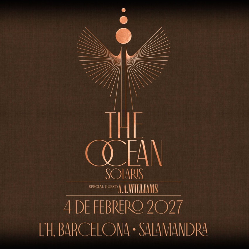 Cartell del concert de The Ocean i A.A. Williams a la Salamandra de L'Hospitalet de Llobregat, el 4 de febrer del 2027